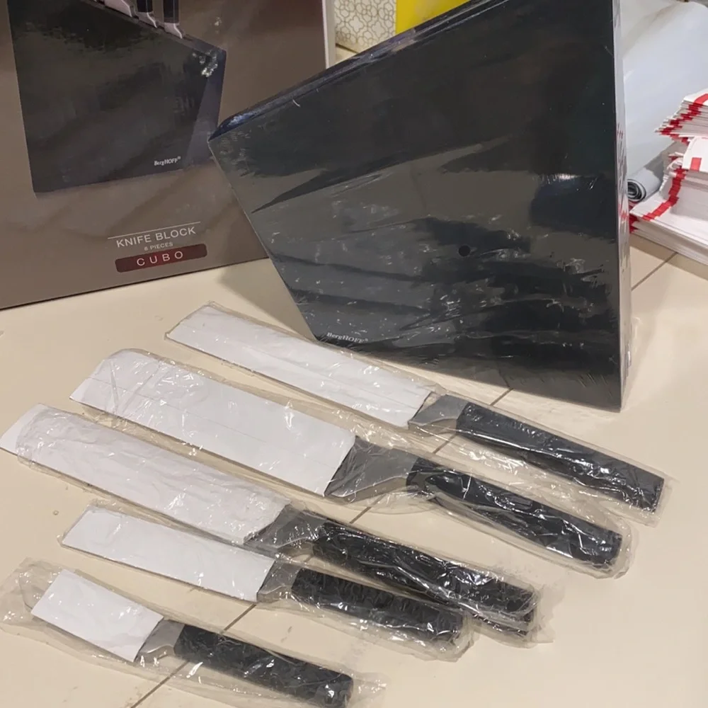 BergHOFF International Cubo 6 Piece Knife Block Se